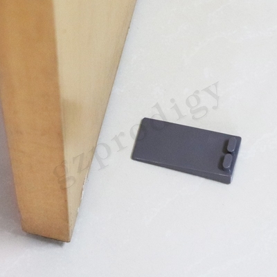 OEM 논슬립 PVC 플라스틱 도어 쐐기 88x40x19mm 짙은 회색 색