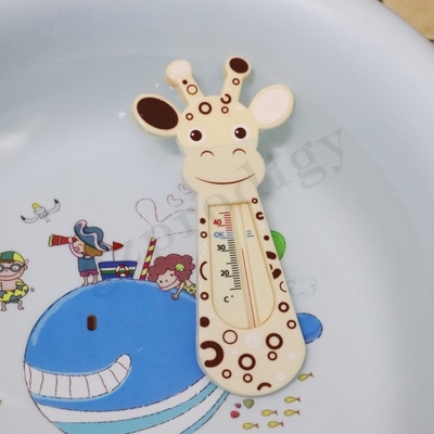 저항하는 아기 욕조 온도계 향기가 없는 만화 형태를 손상시키세요