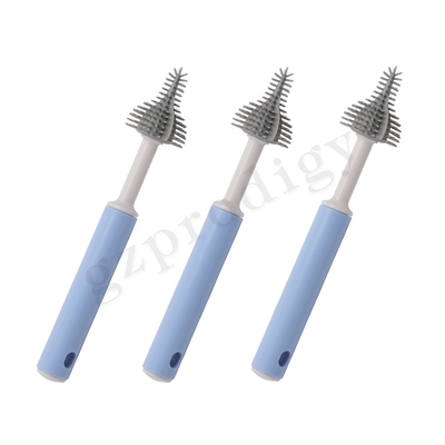 3pcs 실리콘 젖병 브러시 빠른 건조 다른 아기 제품 젖꼭지 브러시