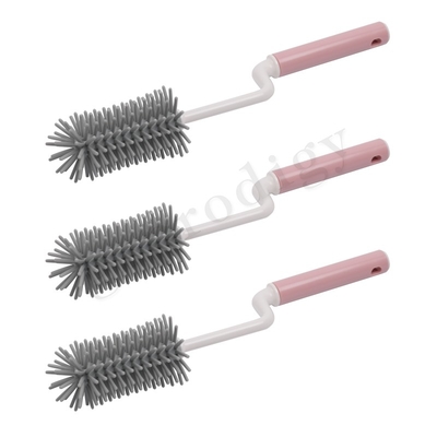 3pcs 실리콘 젖병 브러시 빠른 건조 다른 아기 제품 젖꼭지 브러시