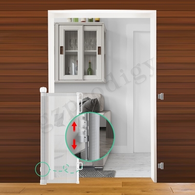 ABS PVC 메시 철회 가능한 아기 게이트 안전 개 게이트